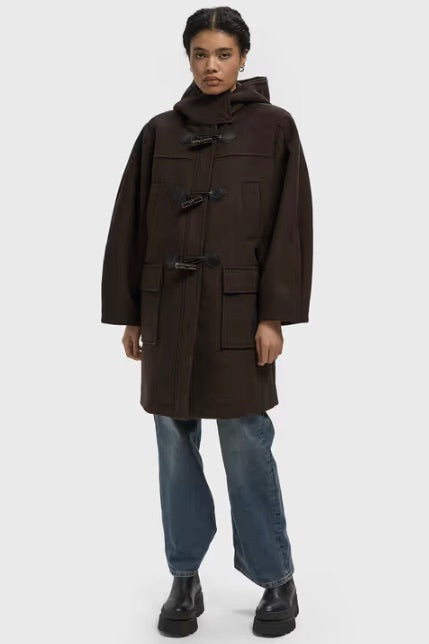 Peacoat Wool Duffle Coat Demitasse