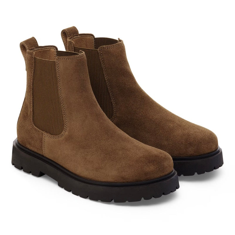 BIRKENSTOCK Highwood Slip on Women Suede Leather Dark Tea - Dale