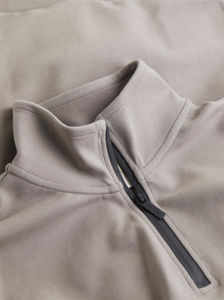 LUX TECH Q-ZIP SWEATSHIRT GREY