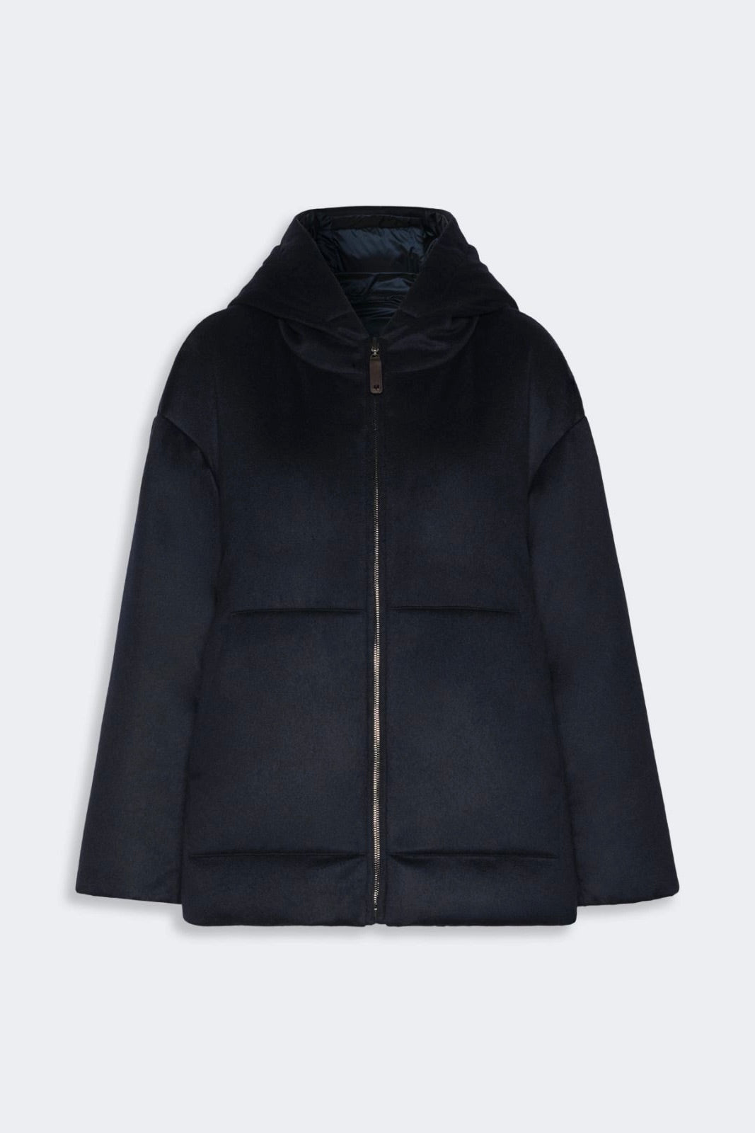 Reversible Cashmere Puffer Jacket Midnight Blue