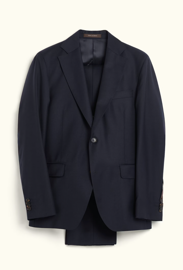 Fogerty Dandy Loro Piana Suit Navy
