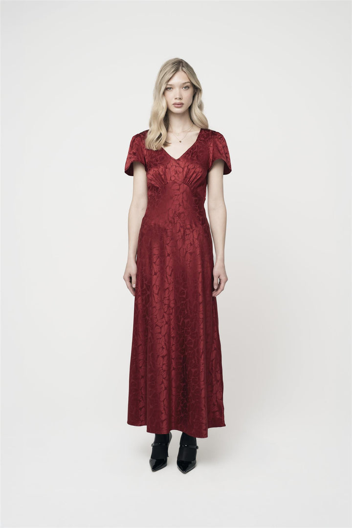 Marley Jacquard Dress Red