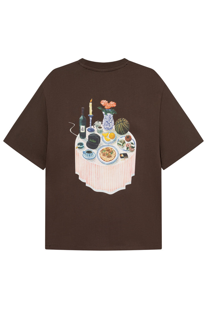 Cole Table T-shirt Slate Brown