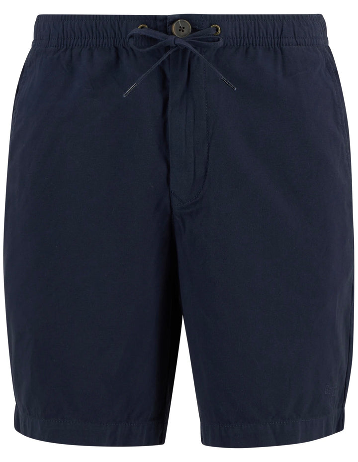 Washed Oxford Relaxed Shorts Navy