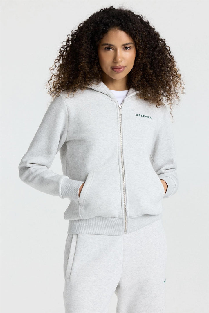 W. Cosmo Zip Hoodie Grey Melange