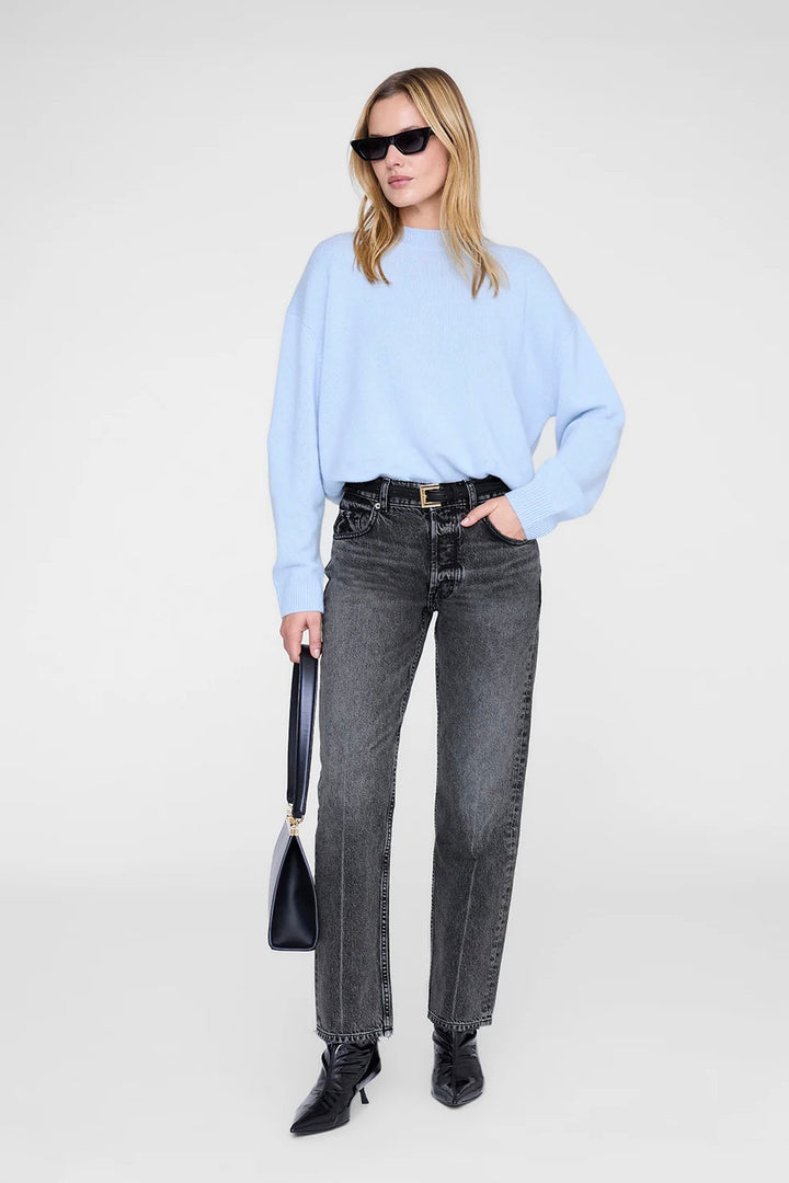 Lee Crew Cashmere Sweater Pale Blue