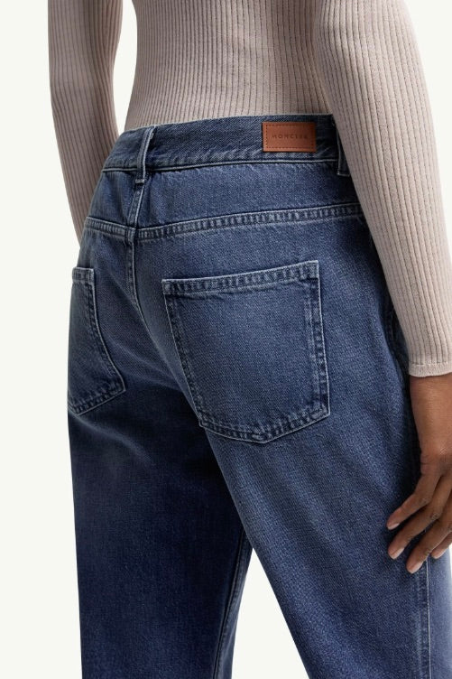 Wide Leg Denim Jeans Blue