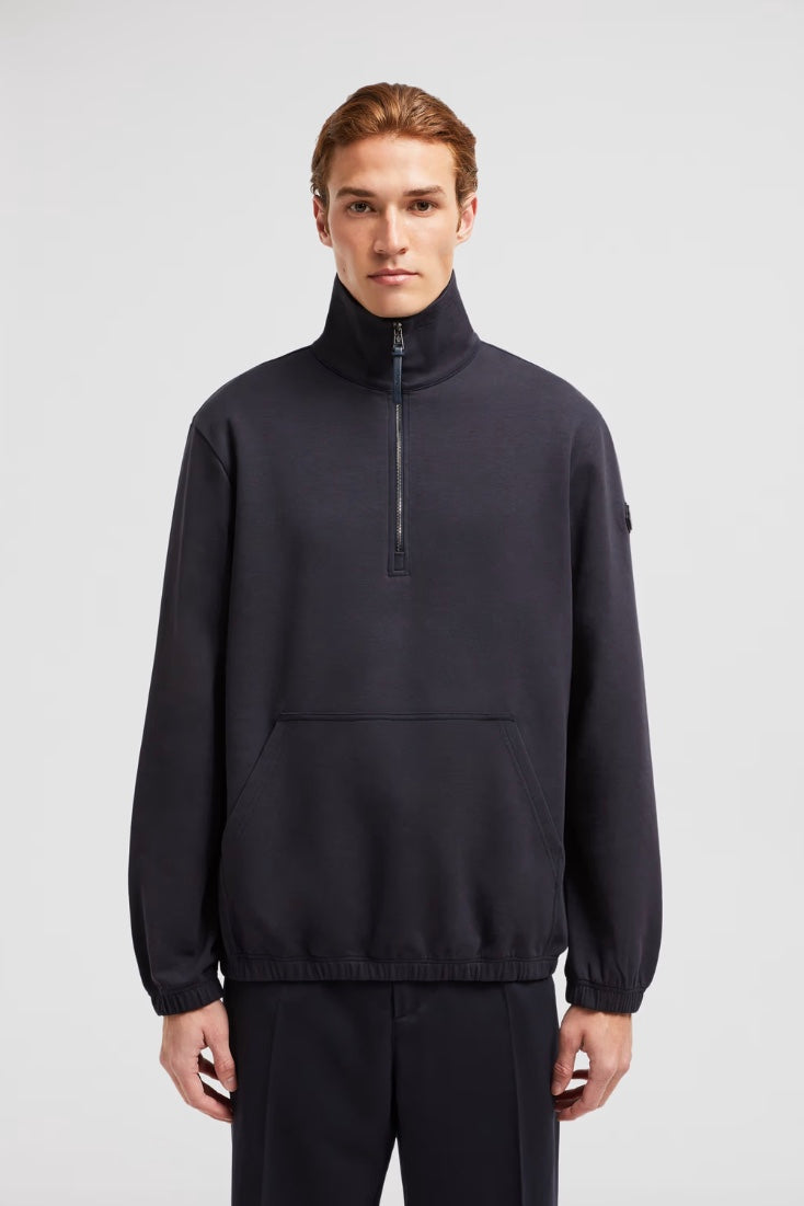Cotton Half-Zip Sweatshirt