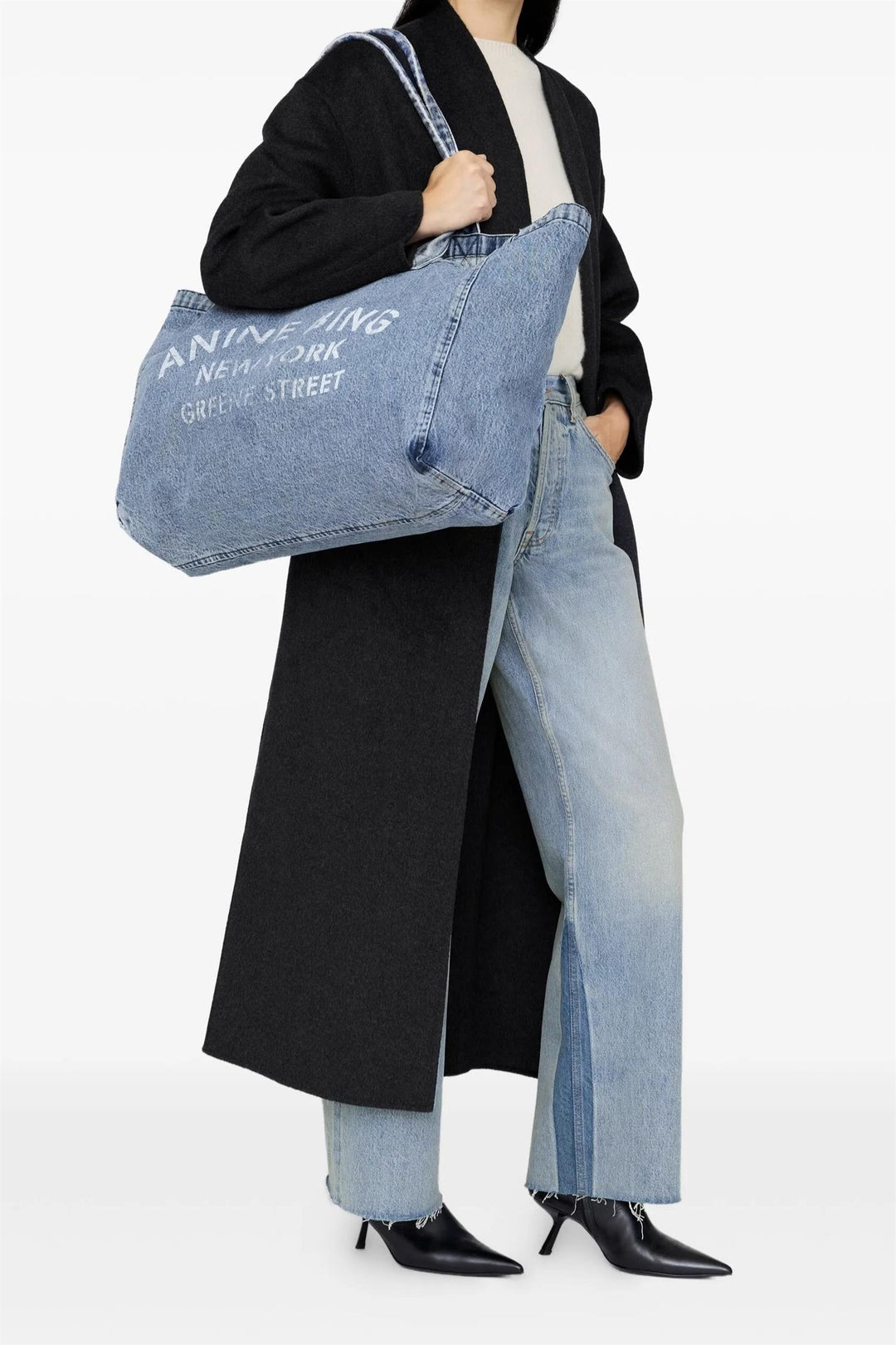 Leo Denim Tote Shadow Blue
