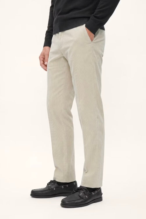 Dandy Cord Trousers Creme White