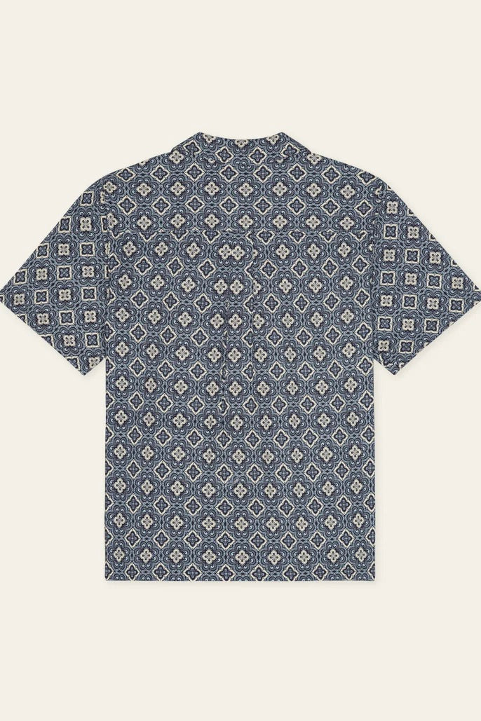 LES DEUX Lukas Arabesque Aop SS Shirt - Dale