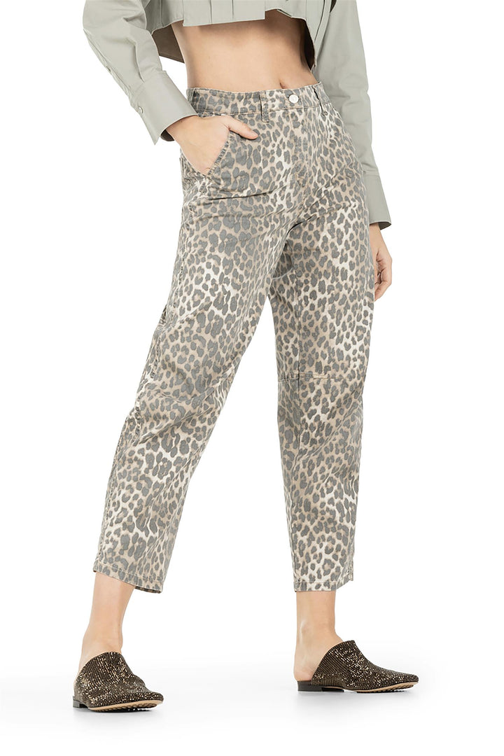 Eve Overdyed Leopard Print Pant