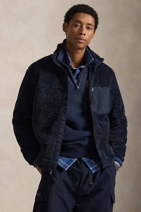 Pile Fleece Hybrid Jacket Aviator Navy