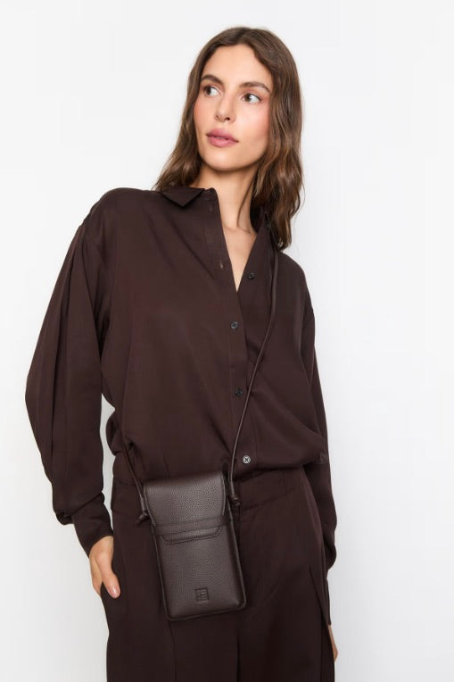 CAMILLA PIHL Mobile Pouch Dark Brown - Dale
