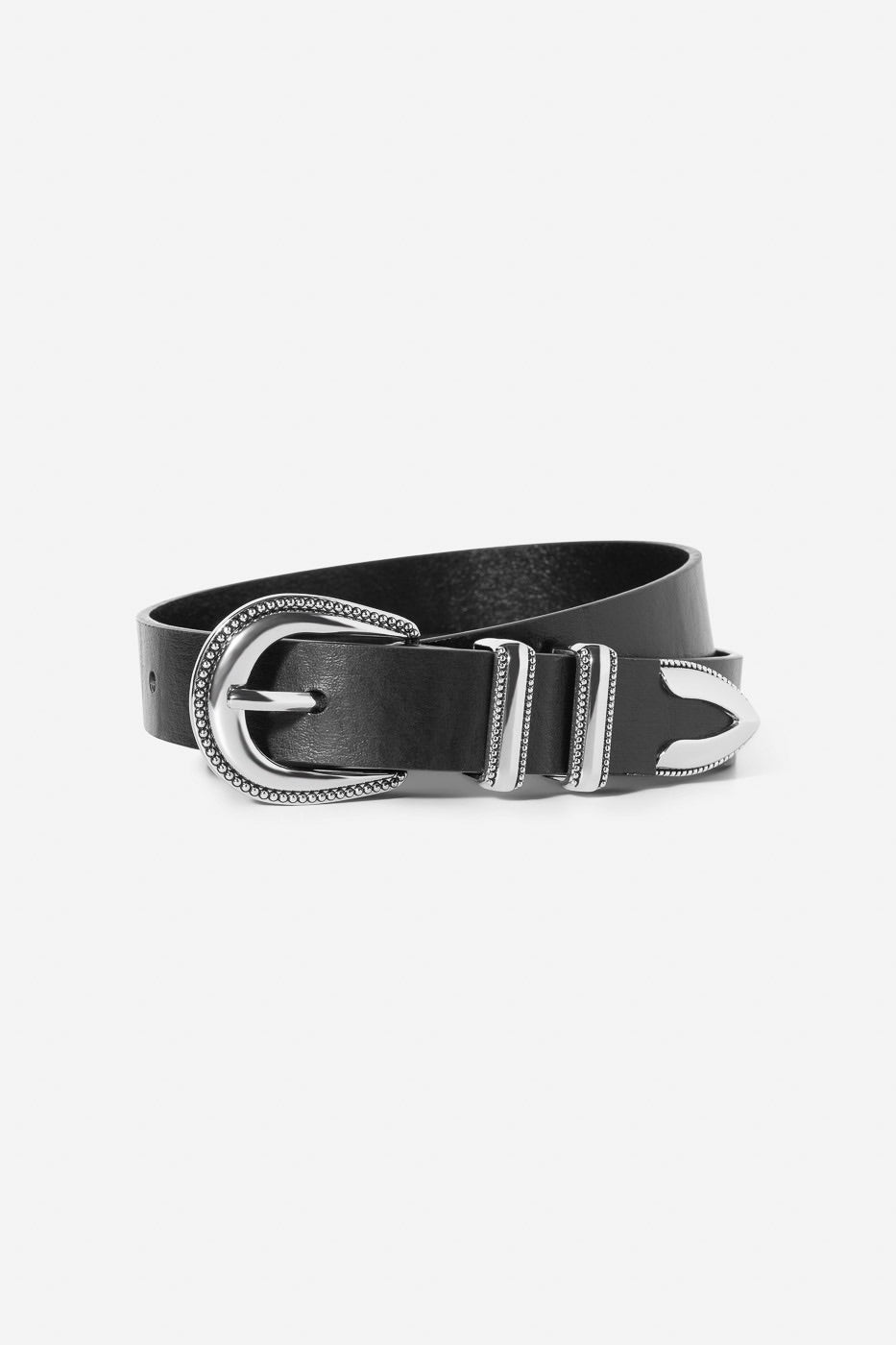 Aubrey Belt Black Silver