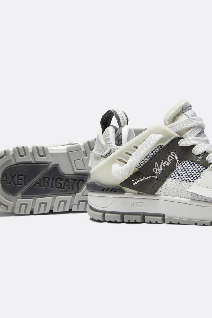 Area Patchwork Sneaker - White/grey