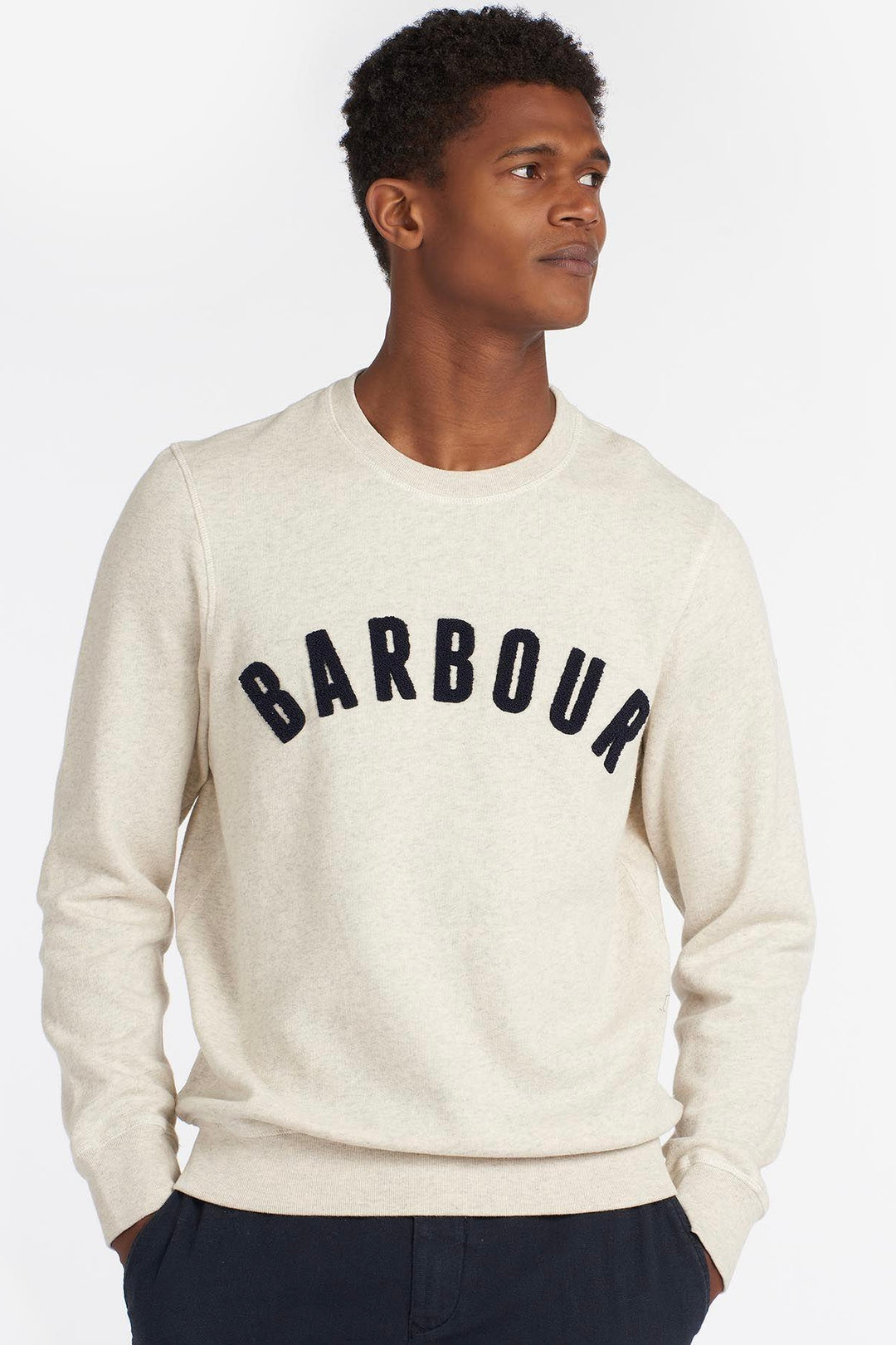 Prep Logo Sweatshirt Ecru Marl