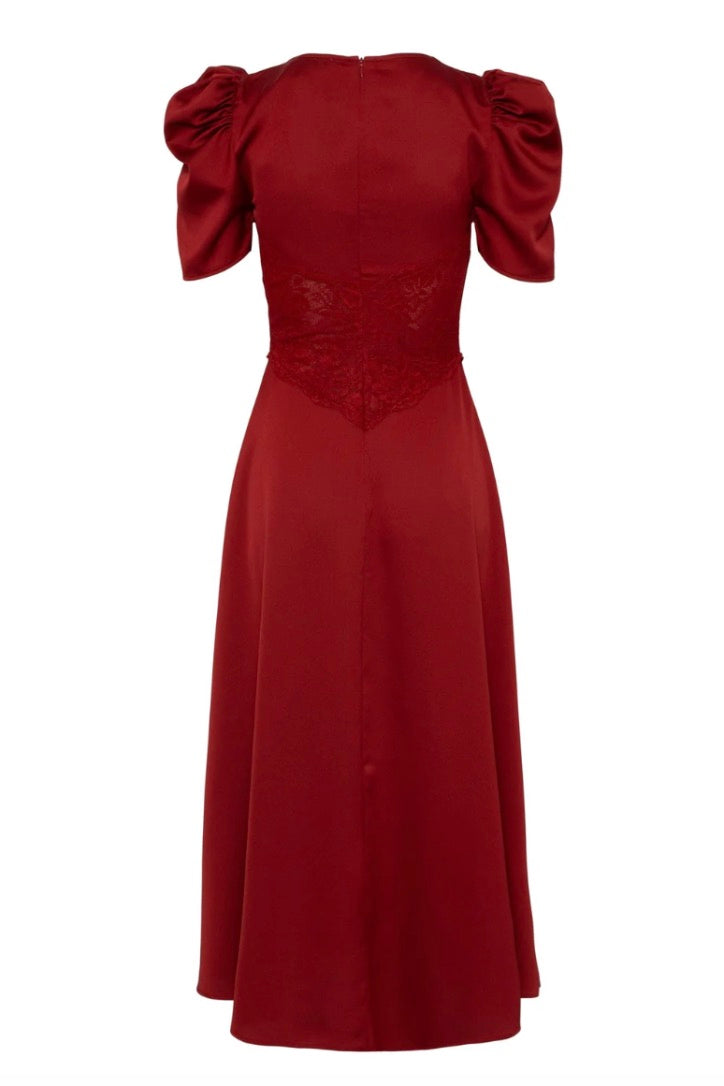 Francis Midi Dress Red