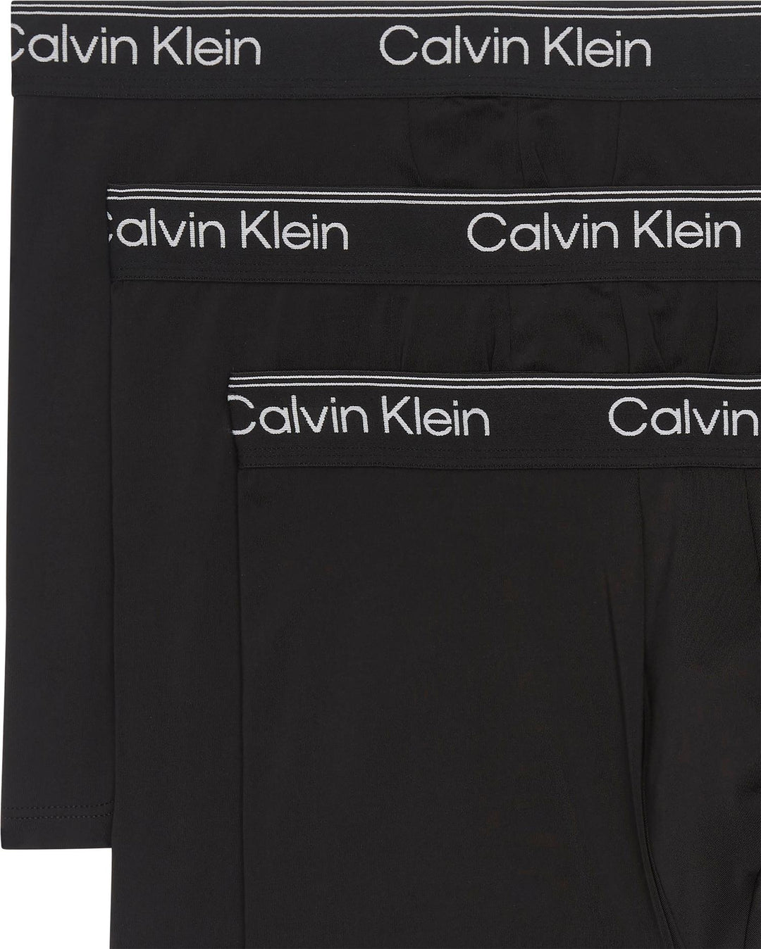 MICROFIBER BOXER BRIEF 3PK BLACK W. WHITE LOGO