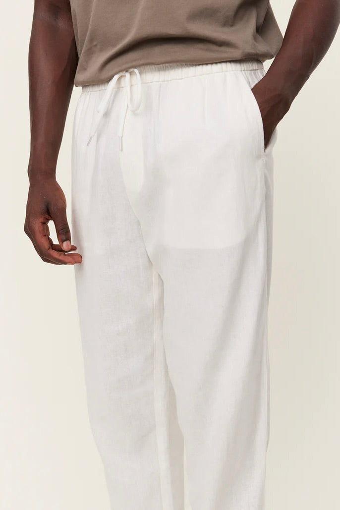 LES DEUX - Patrick Linen Pants White - Dale