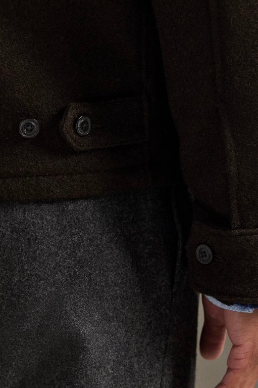 The Langdon Wool Jacket Circuit Brown