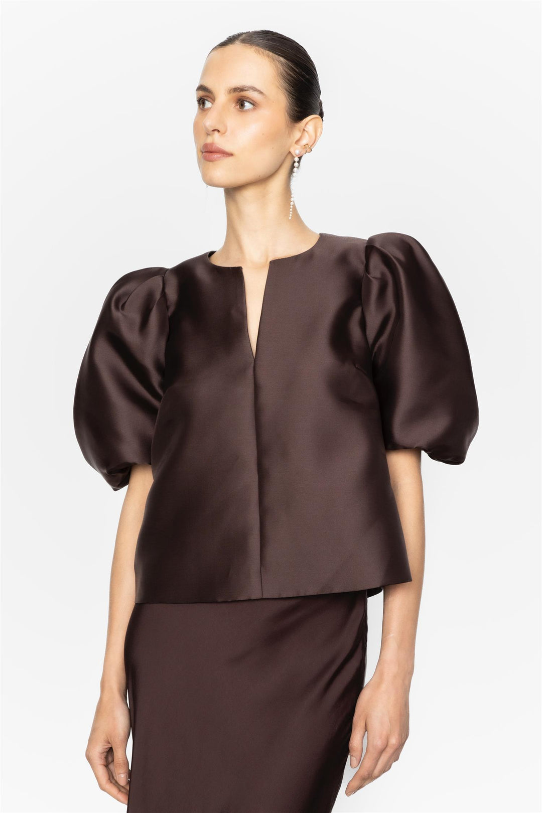 Maeve Blouse Dark Brown