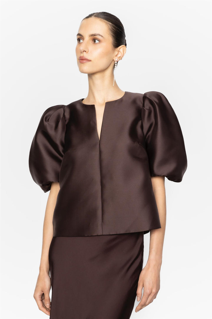 Maeve Blouse Dark Brown