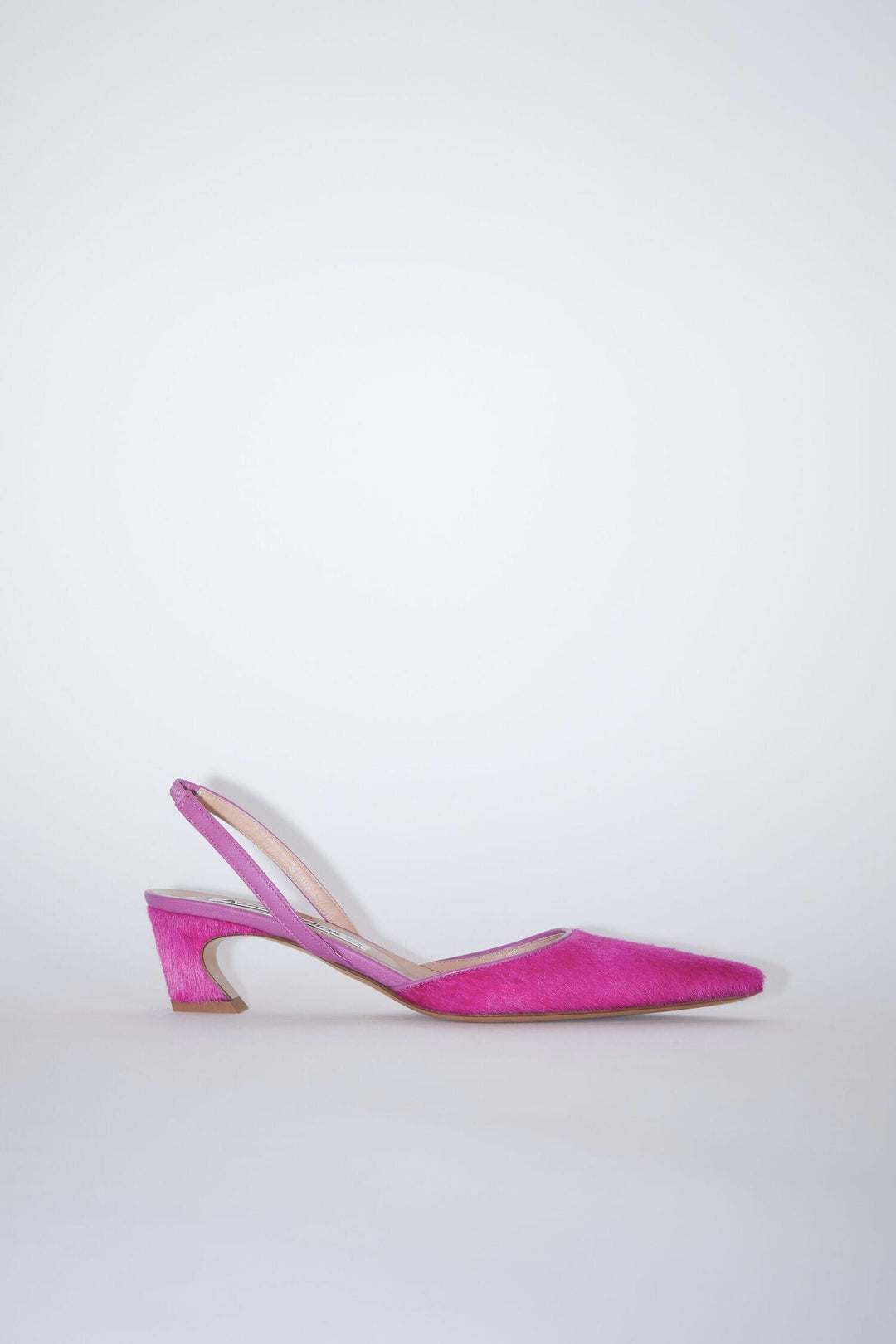 ACNE STUDIOS - Hairy Leather Slingback Pumps - Dale