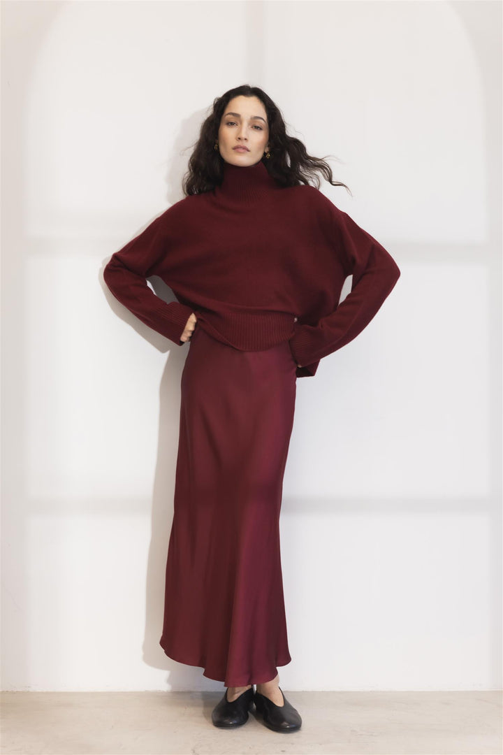 Lune Skirt Deep Plum