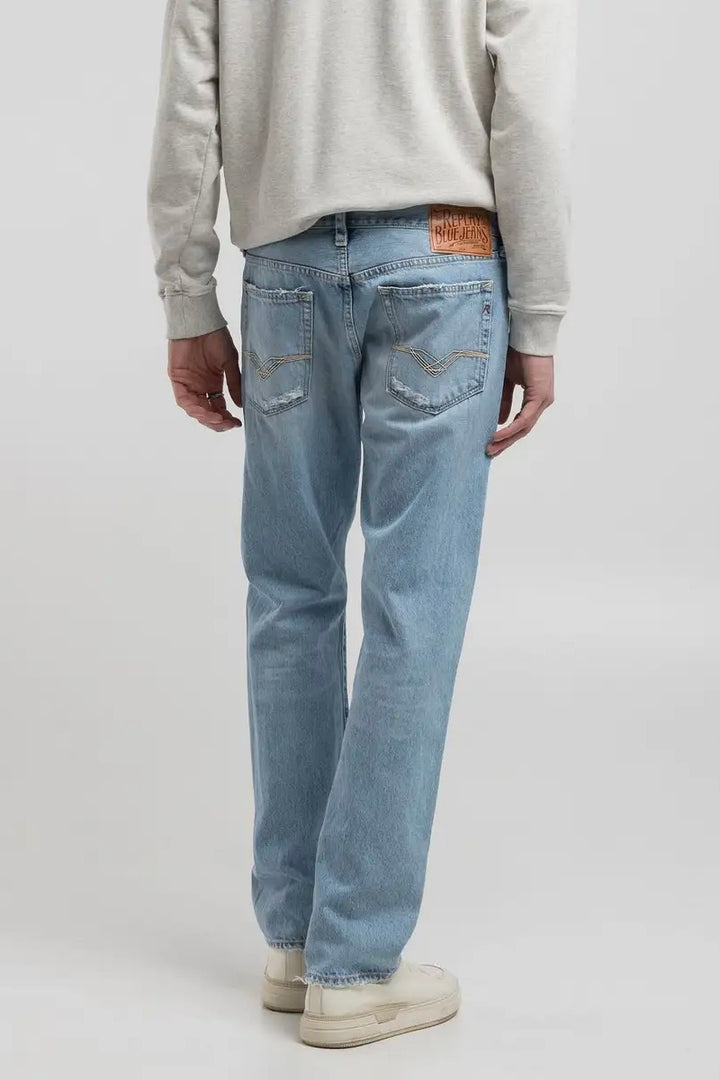 REPLAY Deryck Regular-Fit Jeans Light Blue - Dale