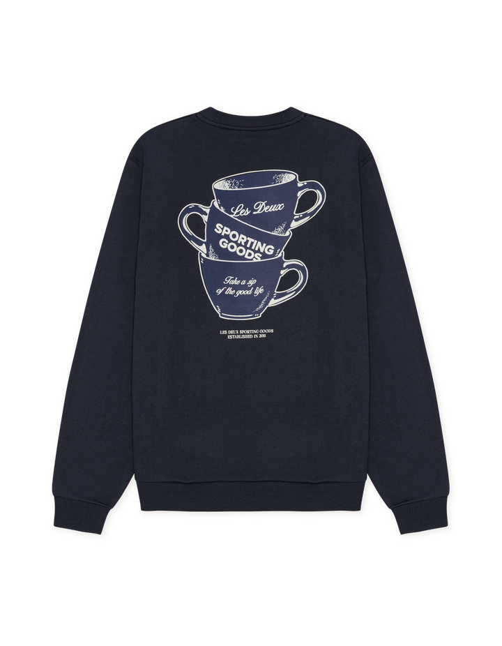 LES DEUX Ben Artist Sweatshirt Dark Navy Blue - Dale