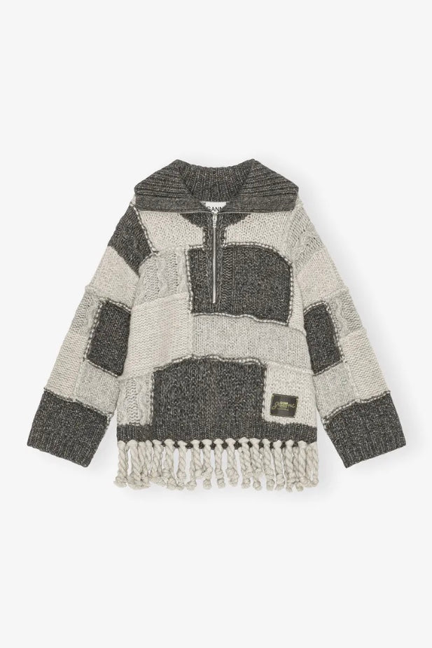 Wool Cotton Bubble Sweater