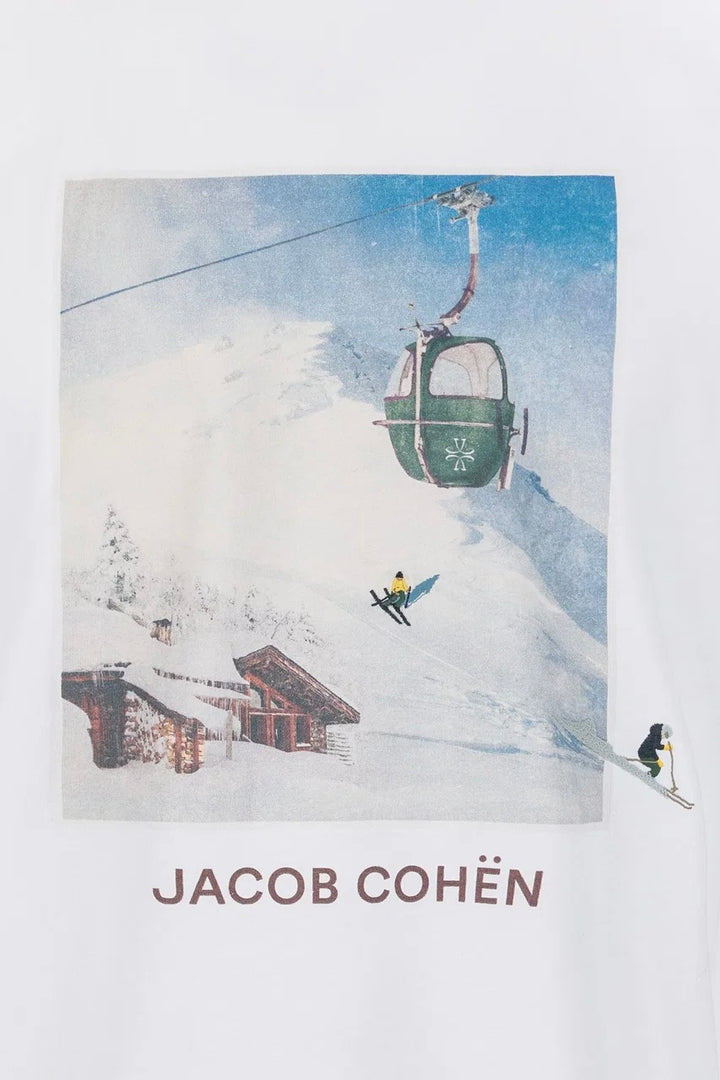 T-Shirt Collo Costina Optical White