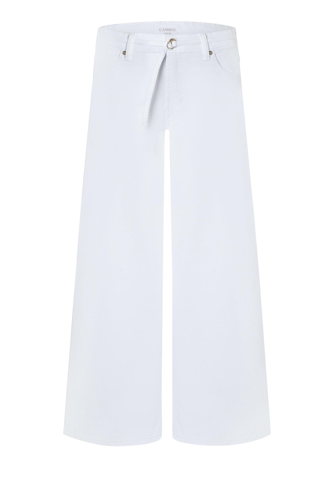 Palazzo Cropped Fresh White