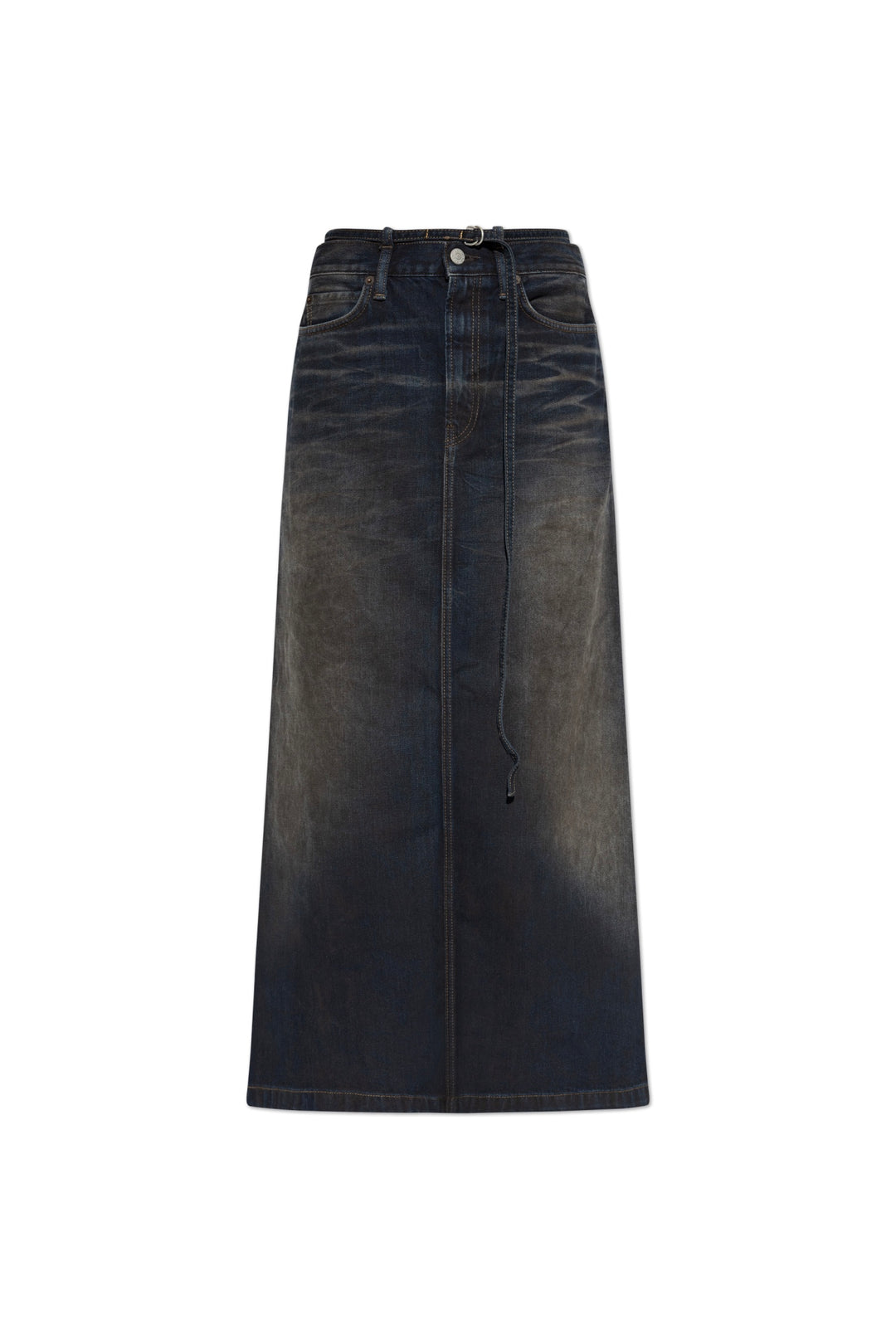 Denim Skirt Dark Vintage Blue