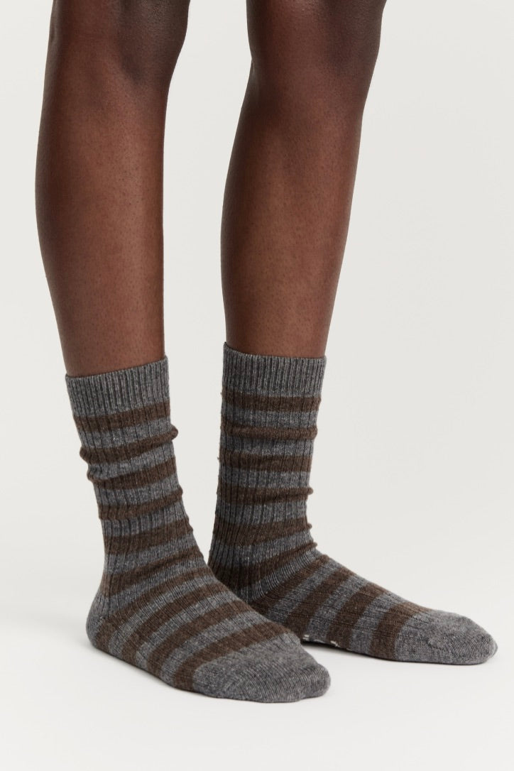AIAYU Striped Cashmere Sock - Dale