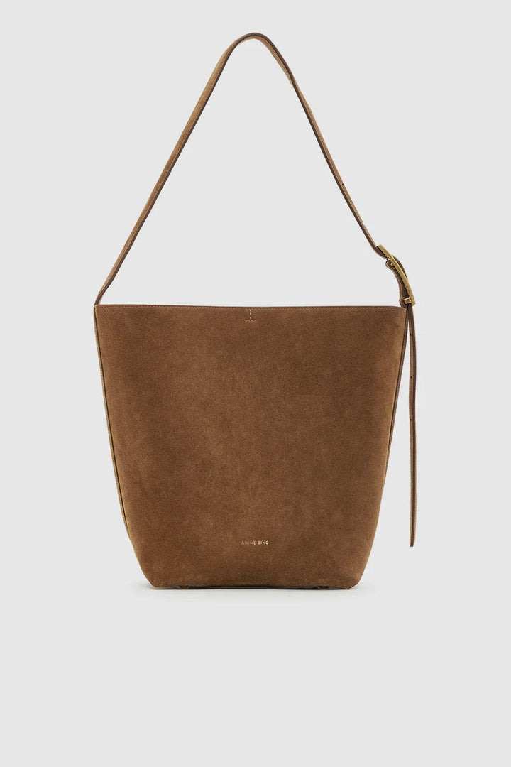 Elly Bucket Bag Suede Tobacco