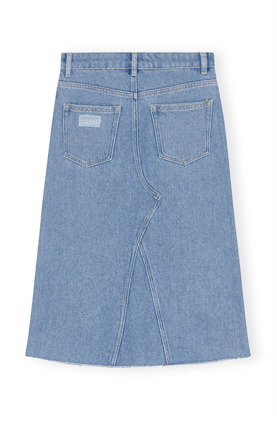 Heavy Denim Midi Skirt