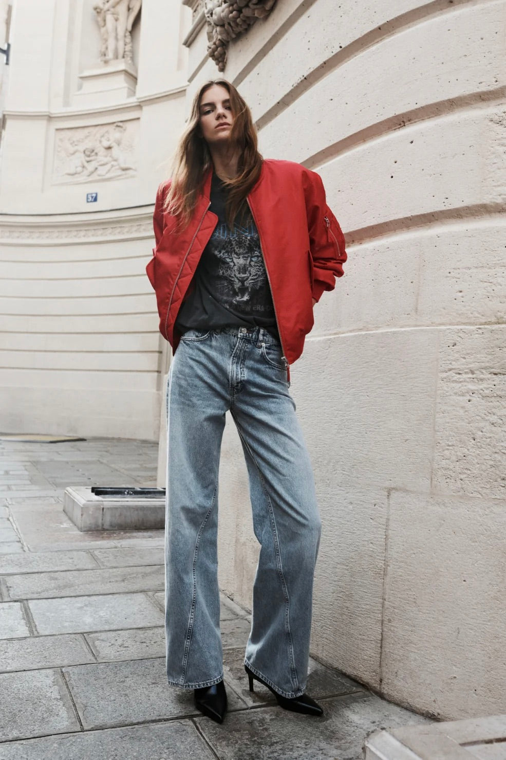 Cade Tee Leo Muse Washed Black