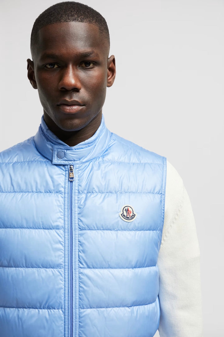 Gui Packable Down Vest Light Blue