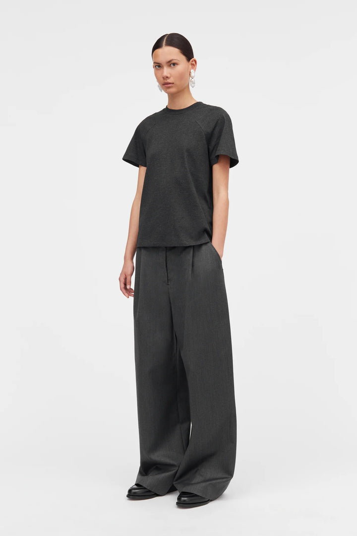 Laia Monogram Cotton Jersey Dark Grey