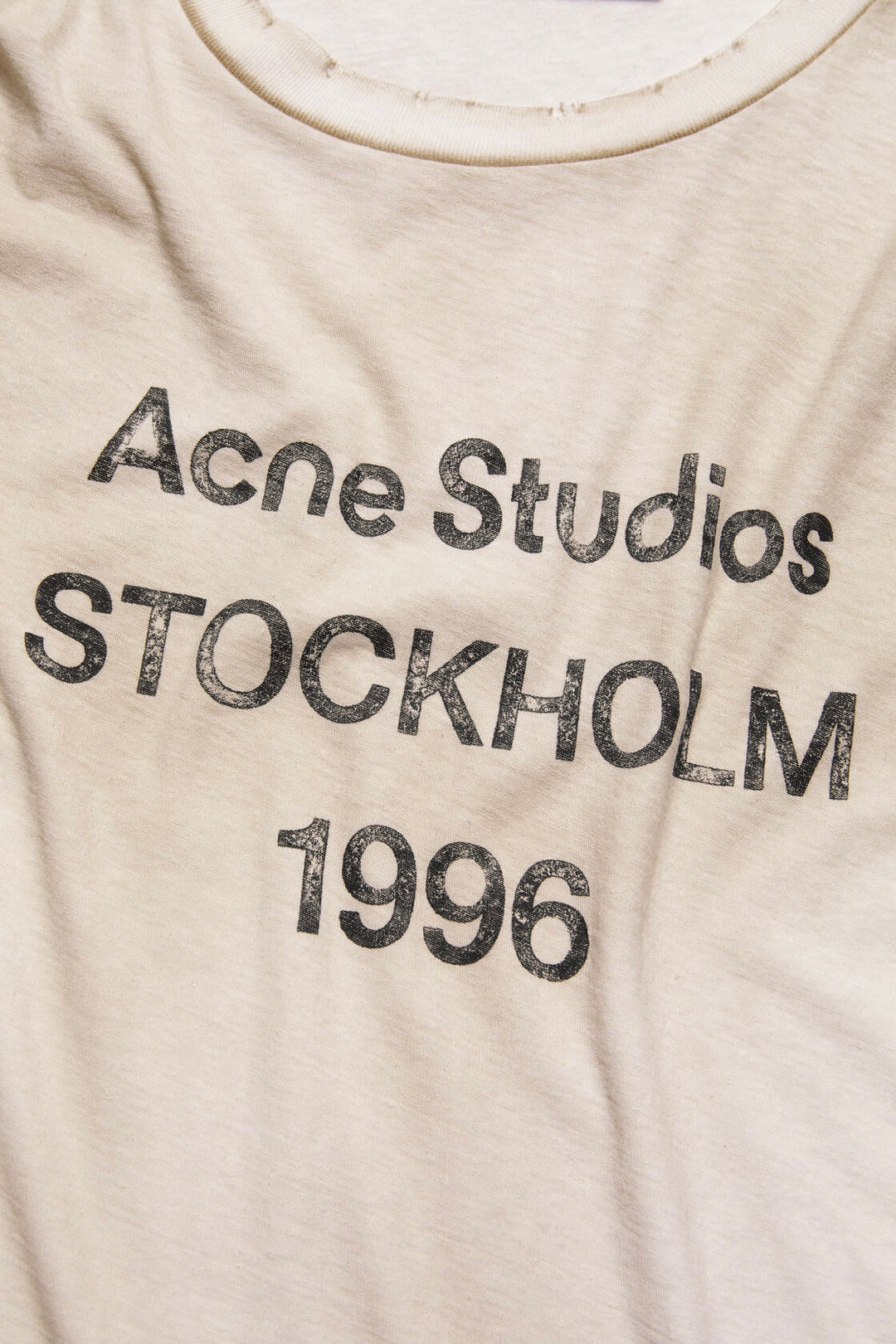 ACNE STUDIOS - Logo T-Shirt Stockholm 1996 Short Sleeve - Dale