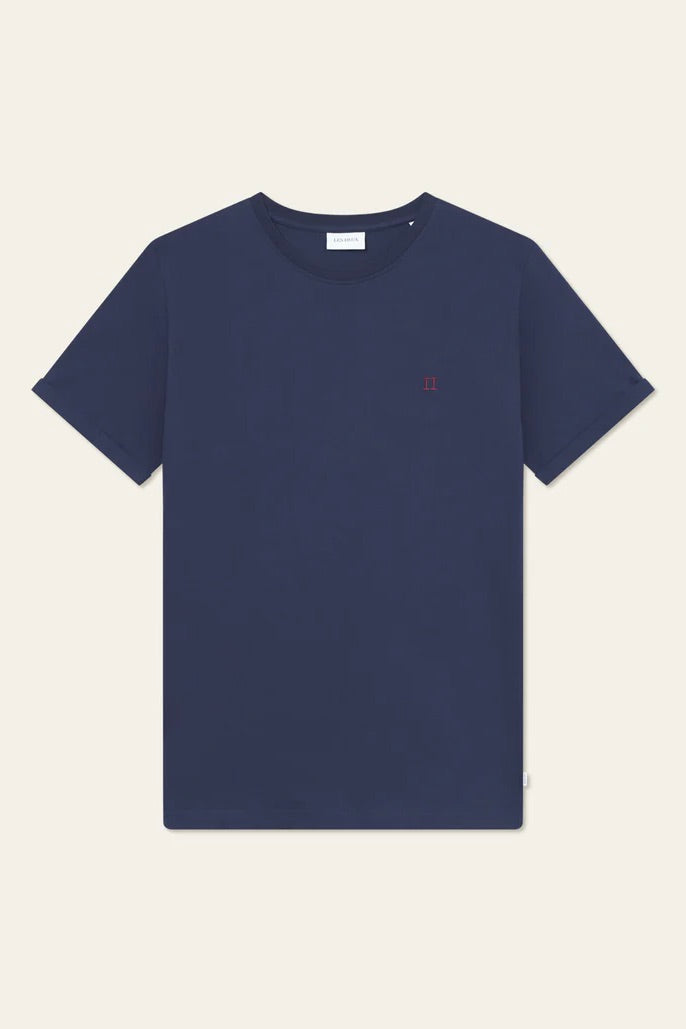 LES DEUX Norregaard Contrast T-Shirt Dark Navy - Dale