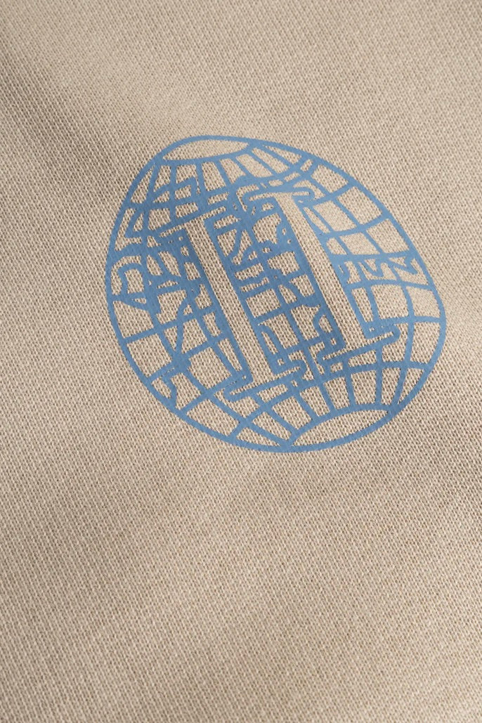 Globe zipper Hoodie