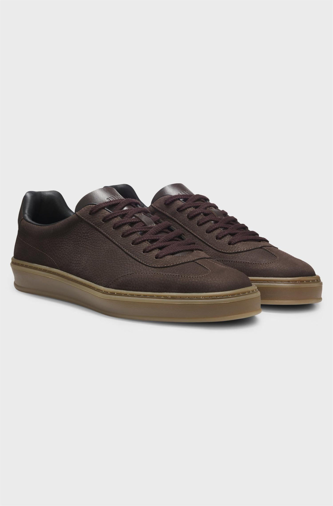 Beckham Zarek_Tenn_nblt_DB Leather Sneakers Dark Brown