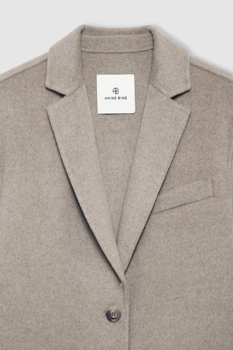 Quinn Blazer Oatmeal Melange Cashmere Blend