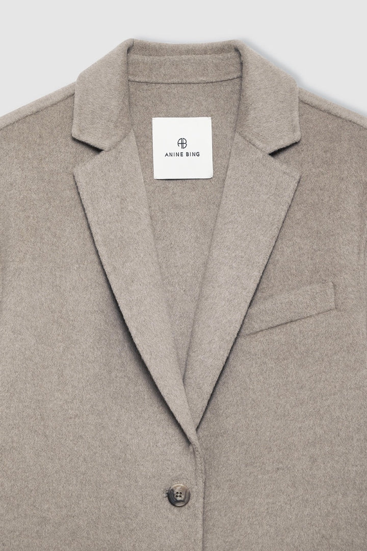 Quinn Blazer Oatmeal Melange Cashmere Blend