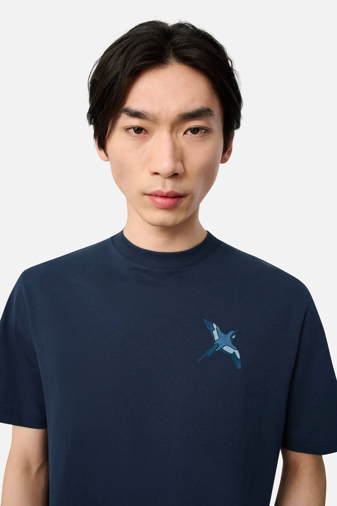 Micro Bee Bird T-shirt Navy
