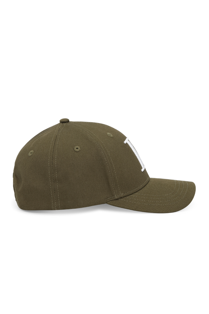 LES DEUX Encore Organic Baseball Cap Olive Night Green - Dale