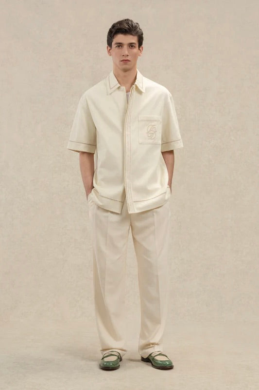 DRÔLE DE MONSIEUR Chemise Broderie D Miroir Cotton - Dale